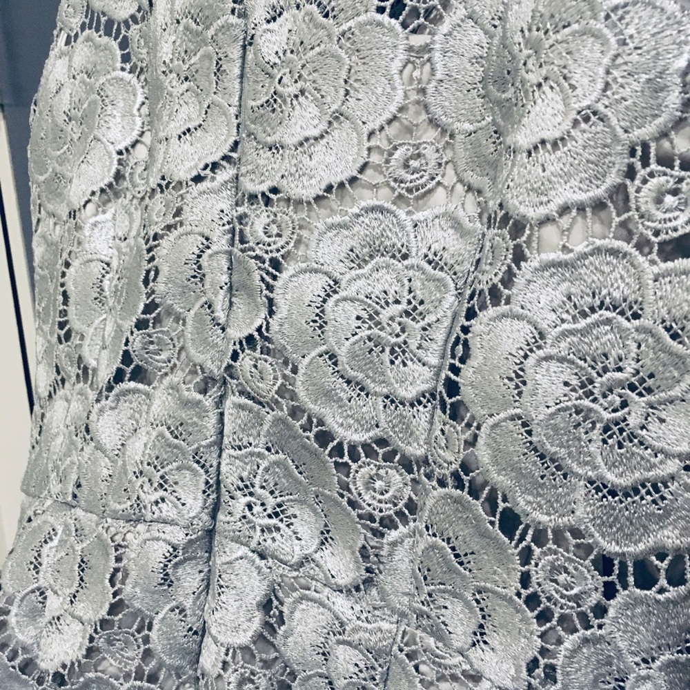 NWT BHLDN Metallic Silver Emmeline Dress from Anthropologie - Picture 7 of 8